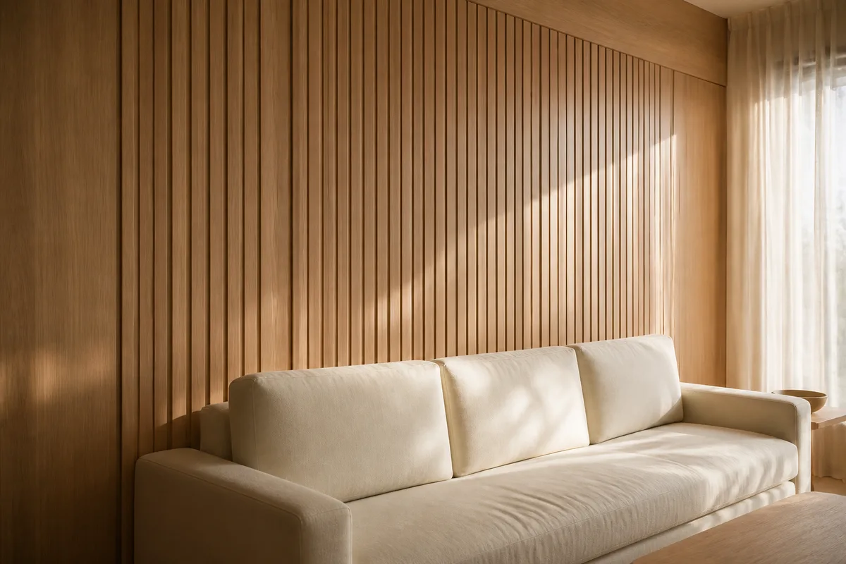 Lambris bois au mur intérieur : clarté et chaleur