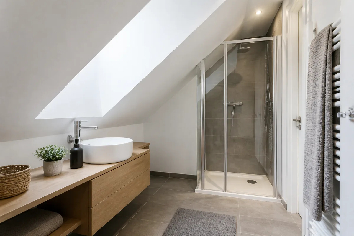 Salle de bain sous combles : hauteur, plancher, étanchéité